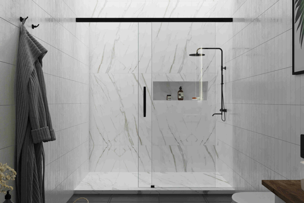 dusche ohne tür und glas
